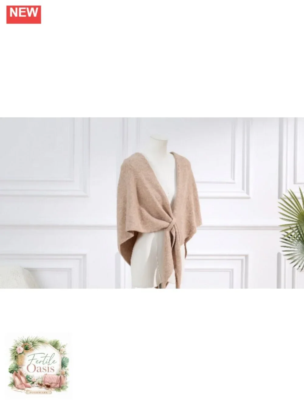 Women's Pashmina Shawl Wrap Knitted Poncho Cardigan Cape Sweater